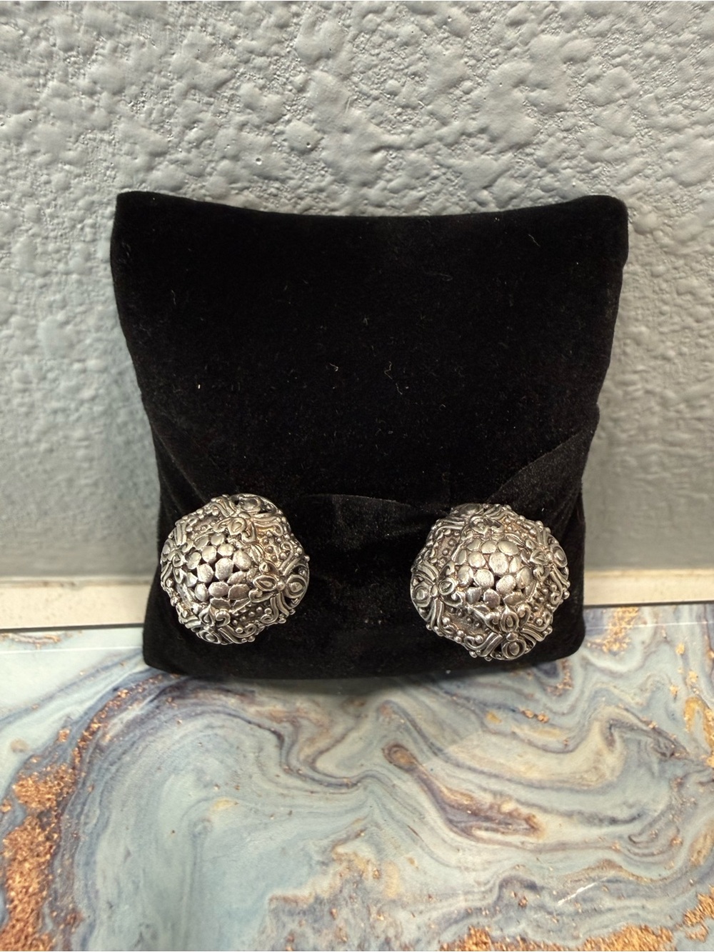 Sarda Sterling Silver French Clip Earrings